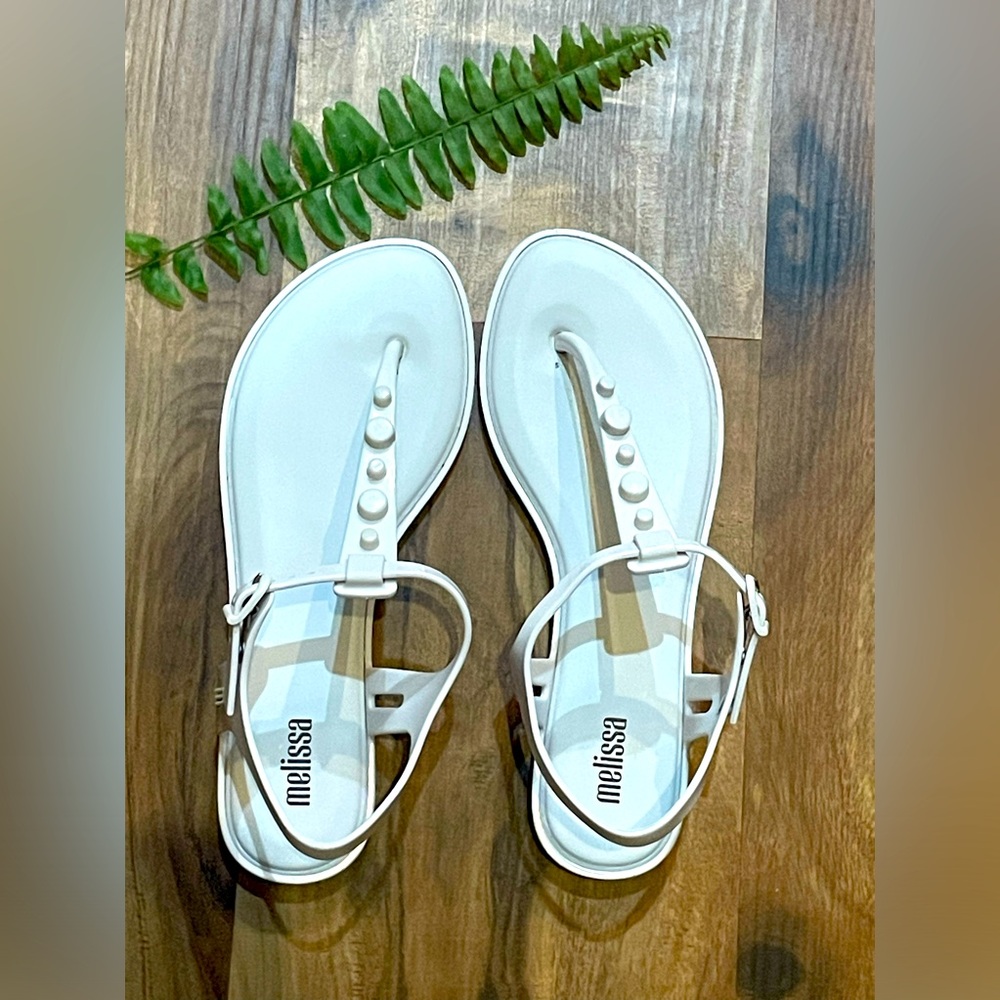 MELISSA Solar V Ad Sandal In White Sz 6 EUR 37